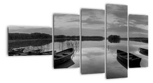 Panorama jezera - obraz (110x60cm)