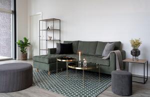 Nordic Living Zelený tkaný koberec Ilaiza 140 x 200 cm