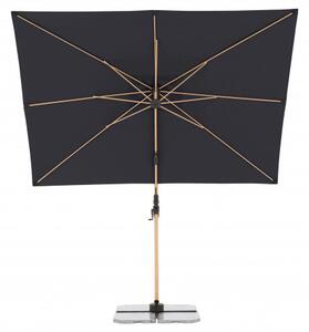 Doppler ALU WOOD 220 x 300 cm - výkyvný zahradní slunečník s boční tyčí s ULTRA UV ochranou : Desén látky - 840