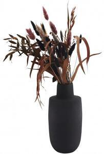 Madamstolz Železná váza Darny 27x13 cm matně černá