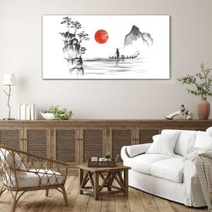 Obraz na skle Obraz na skle Japonsko tradiční malba