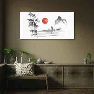 Obraz na skle Obraz na skle Japonsko tradiční malba