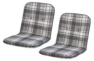 Livarno® Sada potahů na židli 98 x 50 x 5 cm, 2dílná, šedá (800013101)