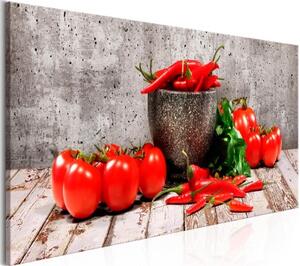 Obraz - Red Vegetables (1 Part) Concrete Narrow