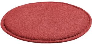 Červený látkový podsedák Kave Home Silke 35 cm
