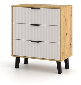 Komoda Borg Duo 3Š dub artisan / kašmír