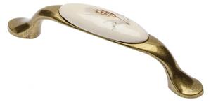 Nábytková úchytka GTV Rozteč : 96mm Povrch : porcelán | Vesaky-uchytky.cz