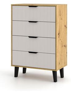 Komoda Borg Duo 4Š dub artisan / kašmír