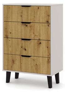 Komoda Borg Duo 4Š kašmír / dub artisan