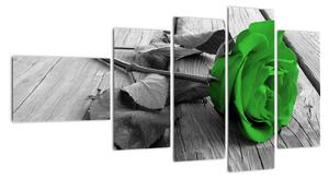 Abstraktní obraz růže (110x60cm)