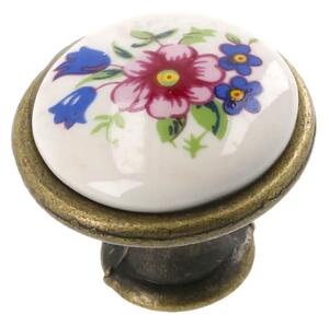 Nábytková knopka GTV Povrch : porcelán | Vesaky-uchytky.cz
