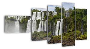 Panorama vodopádů - obrazy (110x60cm)