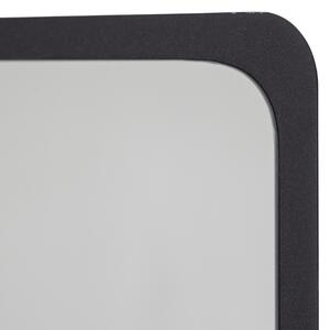 Hoorns Černé kovové zrcadlo Clooke 130 x 50 cm