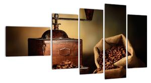 Obraz kávového mlýnku (110x60cm)
