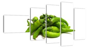 Zelené papričky - obraz (110x60cm)
