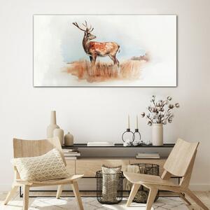 Obraz na skle Obraz na skle Akvarel Animal Deer