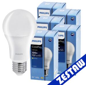 SADA 5x LED žárovka Philips E27 13W 1521lm 2700K EyeComfort CorePro