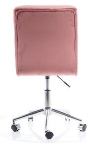 Dětská židle KEDE Q-020 VELVET, 45x87-97x40, bluvel 59, červená