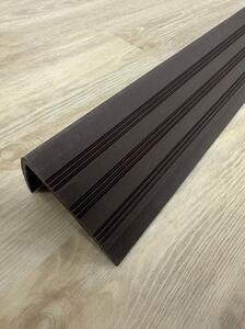 Schodová hrana 545 - tmavě hnědá - 8,2x4,5x150 cm