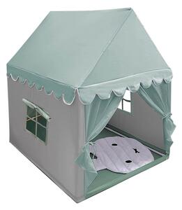 Hrací domeček pro děti šedý-jasno zelený