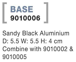 Nova Luce Venkovní držák BASE černý hliník kombinujte s 9010002 a 9010005