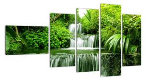 Vodopád v přírodě, obraz (110x60cm)