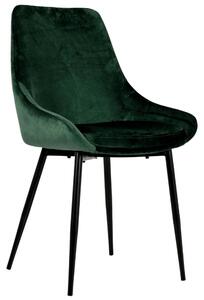 Zelená sametová jídelní židle Tenzo Lex