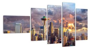 Panorama města - obrazy (110x60cm)