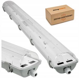 Hermetické LED plechové svítidlo 2x120cm - IP65 BERGE