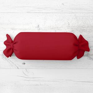 Biante Polštář válec bonbon Rongo RG-087 Jahodově červený 15x40 cm