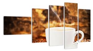 Šálek kávy, obrazy (110x60cm)