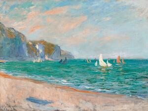 Obrazová reprodukce Boats Below the Pourville Cliffs, Claude Monet