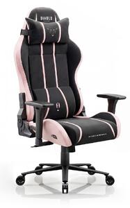 Látková herní židle černo-růžová Diablo X-One 2.0 Akira Pink Normal