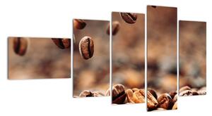 Kávová zrna, obrazy (110x60cm)
