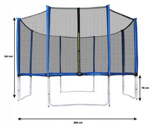Trampolína se sítí Aga 366 cm FT 12 (365-374 cm)