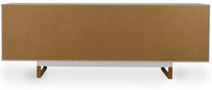 Matně bílá lakovaná dřevěná komoda Tenzo Birka 216 x 43 cm