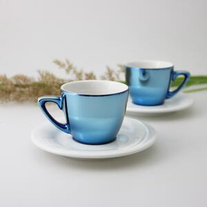 Studio Malíská Espresso šálek s podšálkem, modrý lesk