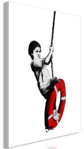 Obraz - Banksy: Boy on Rope (1 Part) Vertical