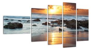 Západ slunce u moře, obraz (110x60cm)