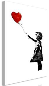 Obraz - Banksy: Girl with Balloon (1 Part) Vertical