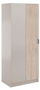 Skříň rohová 1D kašmír / dub sonoma Kami