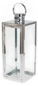 Dekorační lucerna TOWER 38 cm lesklý chrom