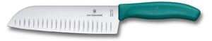 Victorinox - Kuchyňský nůž santoku SWISS CLASSIC 17 cm tyrkysová