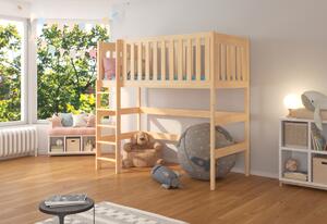 Dětská postel MARLEY + matrace, 80x180, borovice