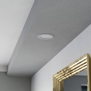 EGLO connect Smart LED podhledové svítidlo Fueva 6-Z, bílé, Ø 12cm, stmívatelný, Bílá / opál, Obývací pokoj / jídelna, Plast, Moderní