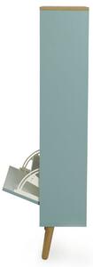 Matně šedo zelený lakovaný nástěnný botník Tenzo Dot 57,5 x 24 cm