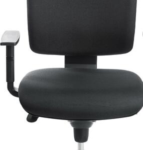 ALBA kancelářská židle KENT Šéf, nosnost 160 kg záruka 5 let, černá, Mechanika: Synchronní, Hlavová opěrka: Ne, Bederní opěrka: Ne, Područky: P41, Kříž: Plastový černý, kolečka