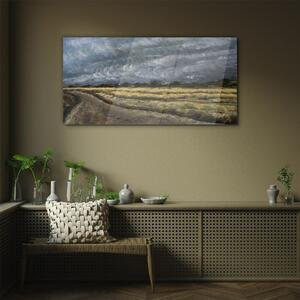 Obraz na skle Obraz na skle Malování trávy krajina