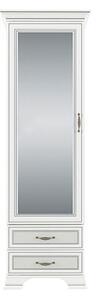 Regál se zrcadlem 1d2s fineline crema Tiffany II