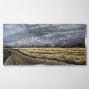 Obraz na skle Obraz na skle Malování trávy krajina